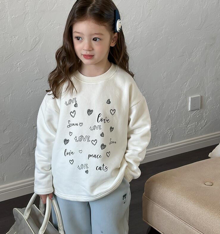 2024冬新入荷A★子供服　トップス  裏起毛★90cm〜160cm