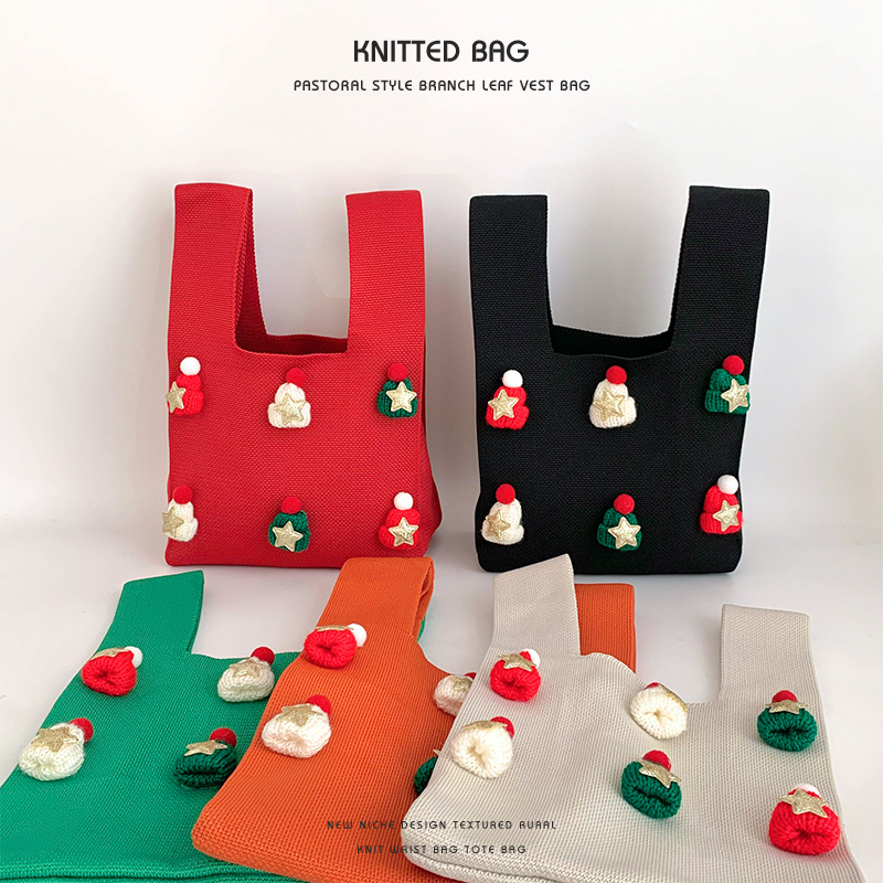 「2024」クリスマス★バッグ★ショルダーバッグ★ハンドバッグ★手提げバッグ★ 8色