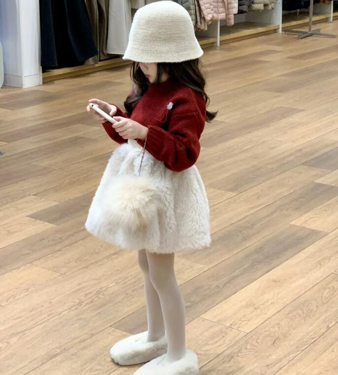 2024年新★子供服　セーター&スカート分けて★90cm〜130cm 2色