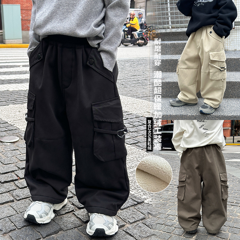 2024冬新入荷★子供服　ズボン　裏起毛★90cm〜160cm 3色