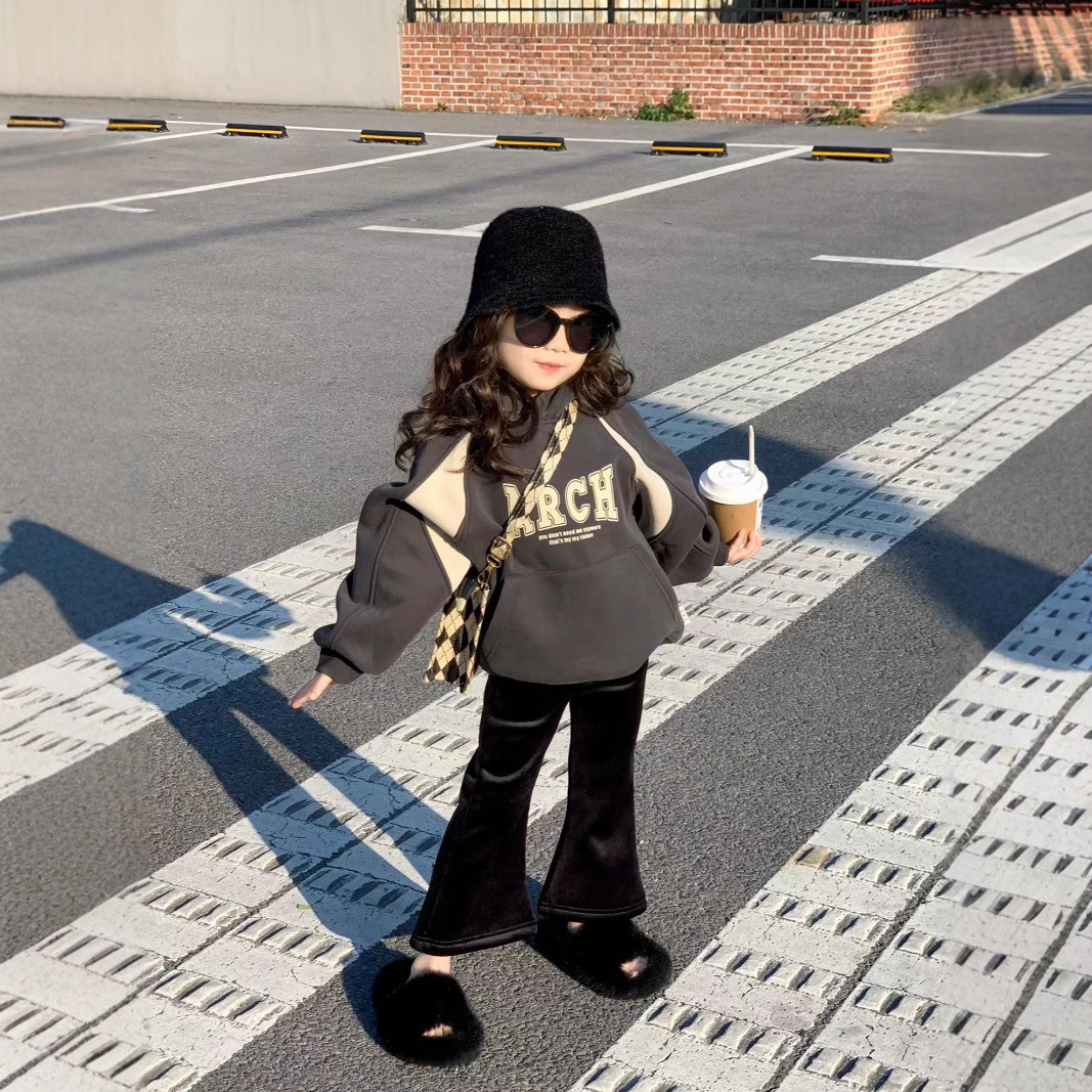 2024冬新品★子供服　パーカー&ズボン分けて  裏起毛★90cm〜140cm