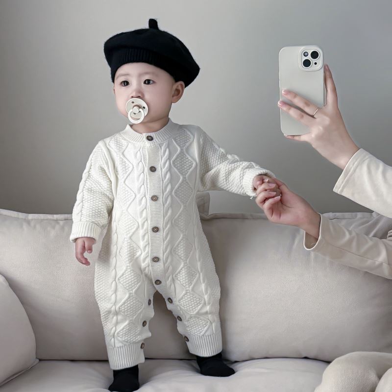 2025新入荷★ベビー服　ロンパース★66〜90 2色