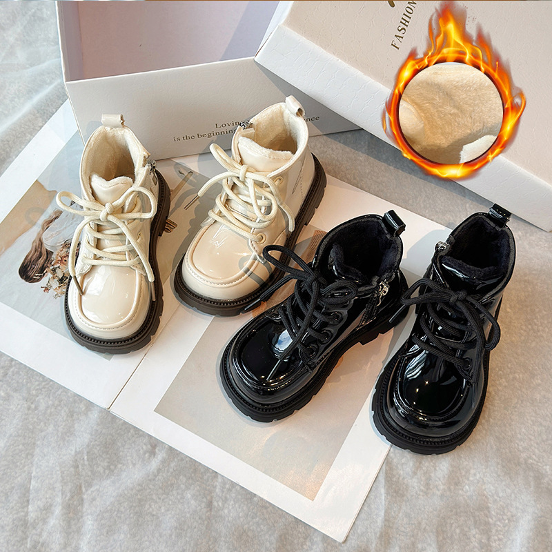 「2024」靴★子供靴★キッズ靴★シューズ★裏起毛★ショートブーツ★2色23#〜35#