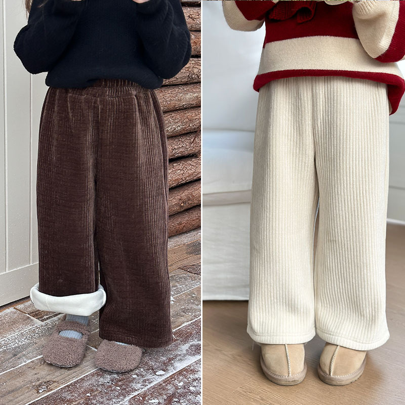 2025年新A★子供服　ズボン  裏起毛★90cm〜160cm 2色