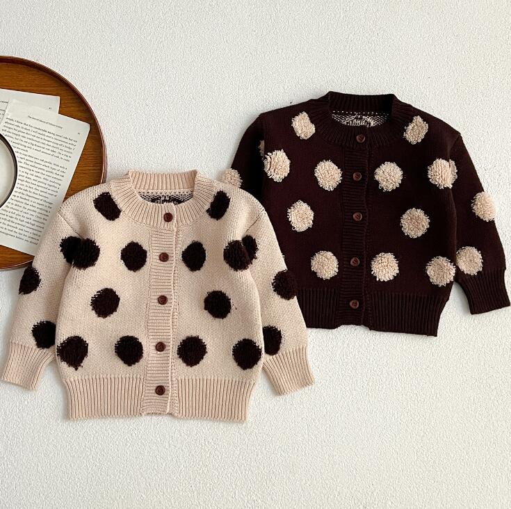 「2024」子供服★トップス★ニット★セーター★カーディガン★韓国風子供服★2色66cm〜100cm