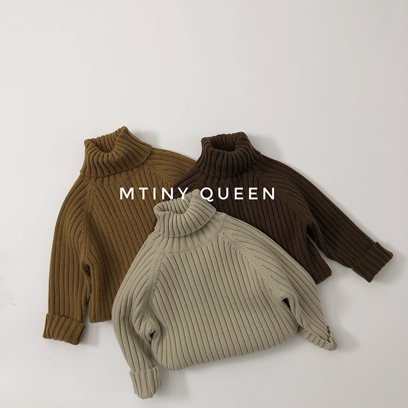 「2024」子供服★トップス★ニット★セーター★韓国風子供服★3色80cm〜130cm