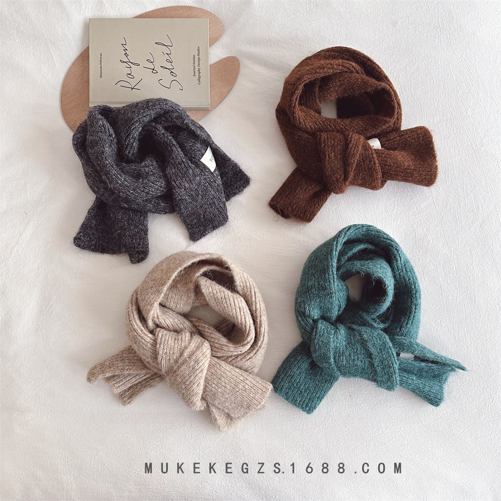 「2024」★子供用★マフラー★防寒★襟巻き★ネックウォーマー★キッズ★暖かい★7色