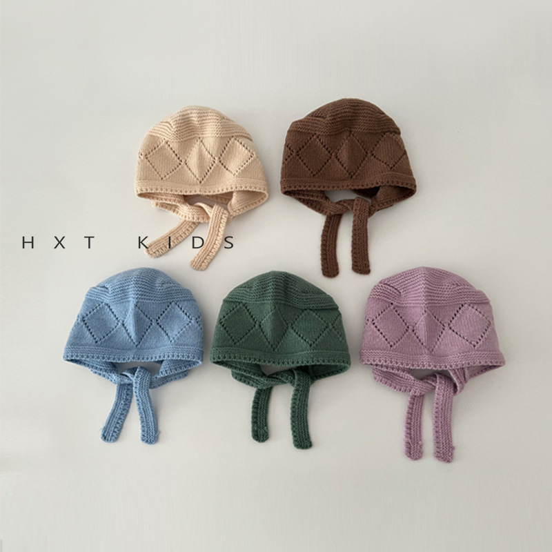 「2024」子供用★帽子★ニット帽子★耳カバー★防寒★ベビー★暖かい★5色