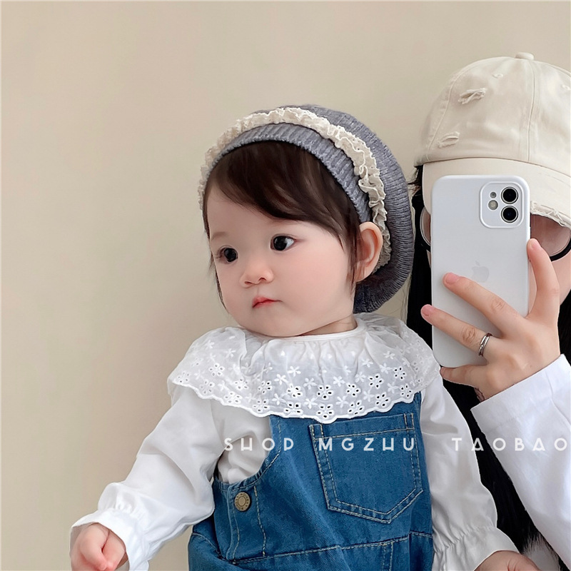 「2024」子供用★帽子★ニット帽子★ベレー帽★防寒★ベビー★暖かい★9色