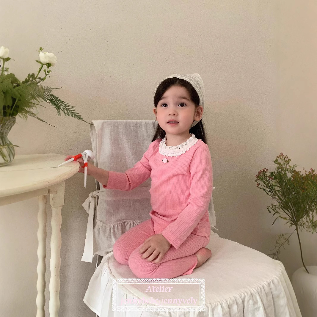 2025春新作jen★子供服　部屋着セットアップ★73〜110cm 2色