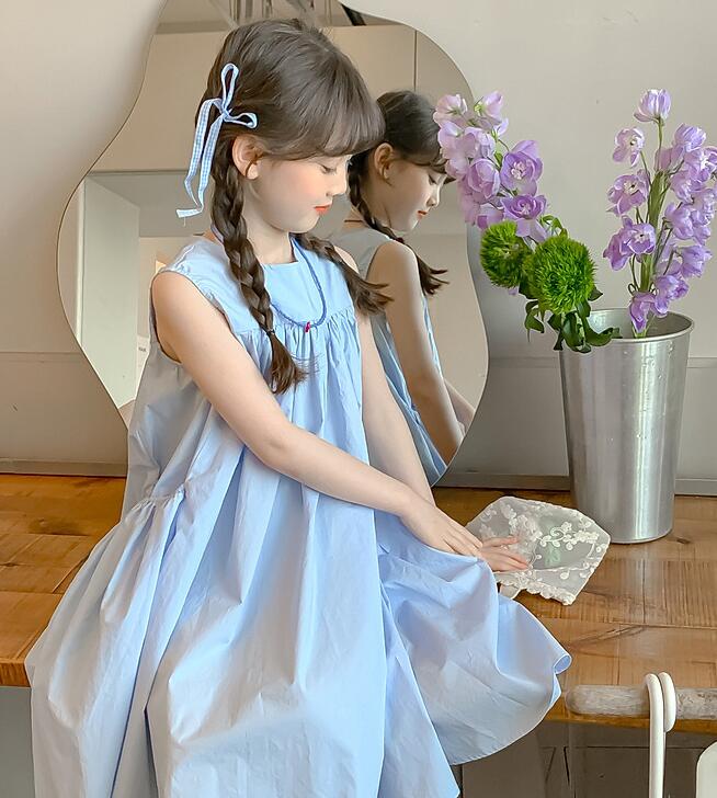 「2025」子供服★ワンピース★袖なし★韓国風子供服★100cm〜150cm