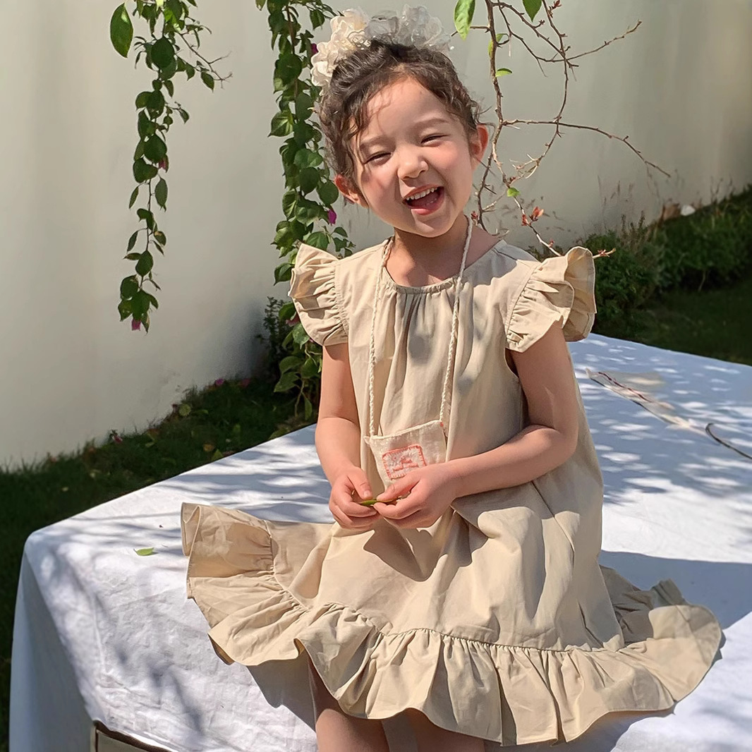 2025★夏新作★韓国風子供服★ワンピース★90cm〜140cm 3色