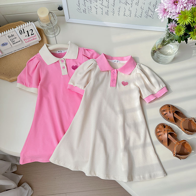 2025夏新品★子供服　ワンピース★90cm〜140cm 2色
