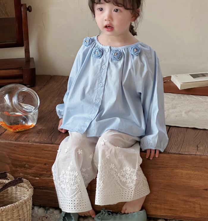 「2025」子供服★トップス★長袖シャツ★ズボン★韓国風子供服★2色90cm〜140cm