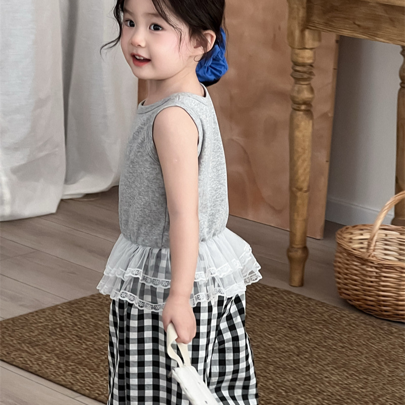 2025夏新入荷XF★子供服　トップス★80cm〜130cm 2色