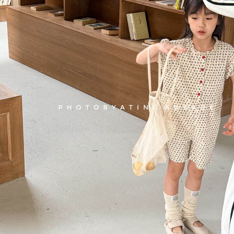 2025夏新作SJ★子供服　連体服★80cm〜130cm 2色