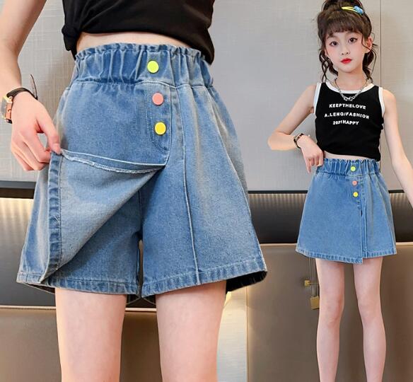 「2025」子供服★デニム★キュロット★韓国風子供服★120cm〜170cm