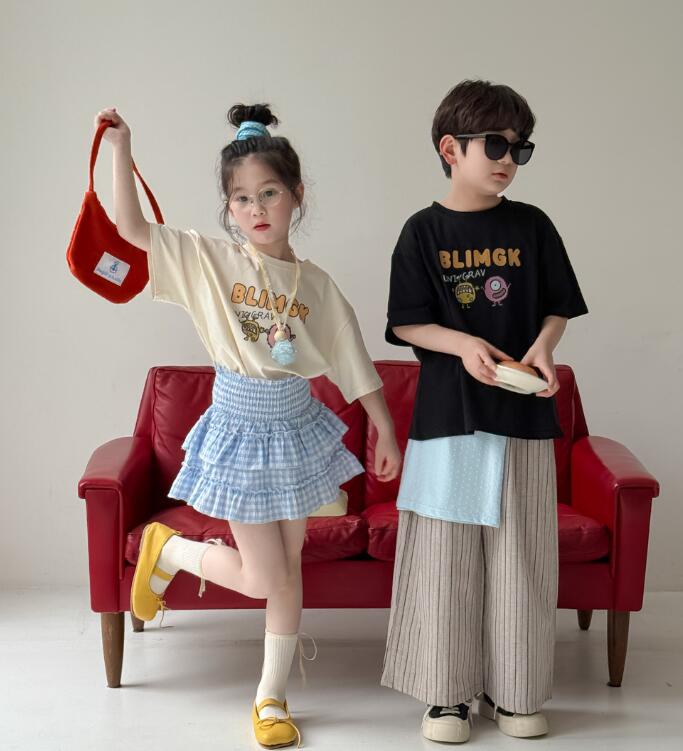 2025夏新品MXM★子供服　トップス&スカート分けて★90cm〜150cm