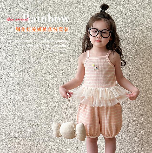 2025夏新品★子供服　セットアップ★80cm〜130cm 2色