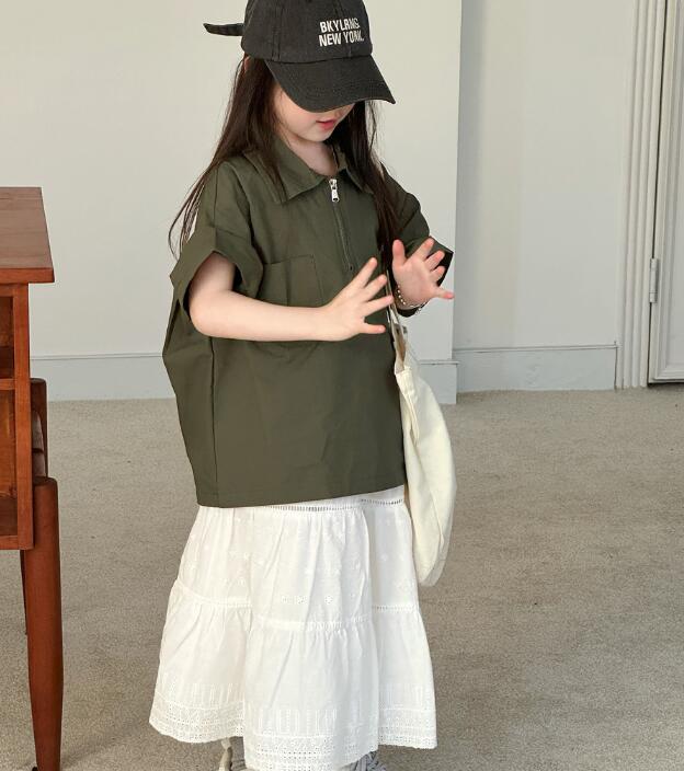 2025★夏新作★韓国風子供服★シャツ★90cm〜150cm