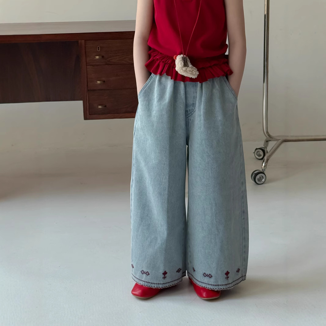 「2025」子供服★ズボン★ボトムス★ジーンズ★韓国風子供服★90cm〜150cm