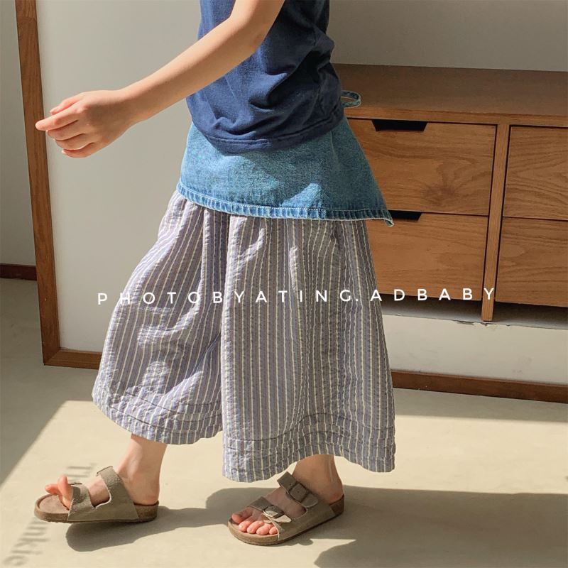 2025新入荷SJ★子供服　7丈分ズボン★80cm〜130cm 3色
