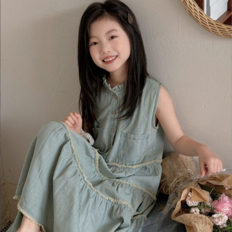 「2025」子供服★ワンピース★袖なし★韓国風子供服★100cm〜160cm