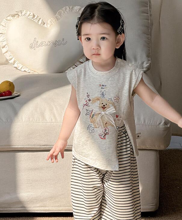 「2025」子供服★トップス+ズボン★セットアップ★韓国風子供服★73cm〜100cm