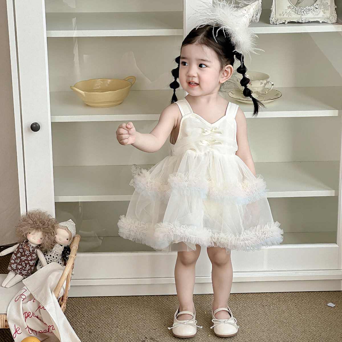 「2025」子供服★ワンピース★袖なし★可愛い★韓国風子供服★73cm〜100cm