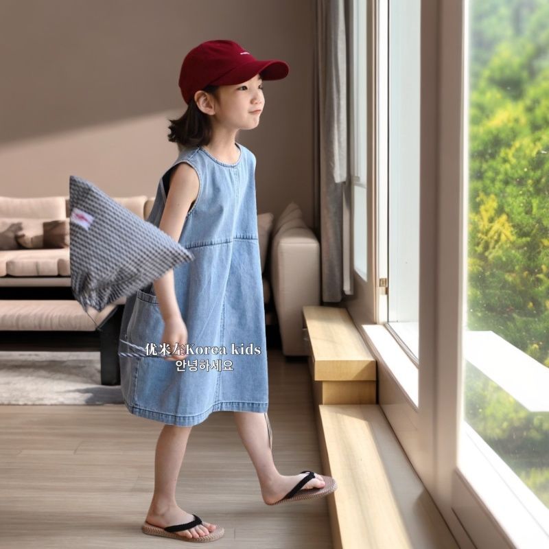 2025新品★子供服　デニムワンピース★120cm〜170cm