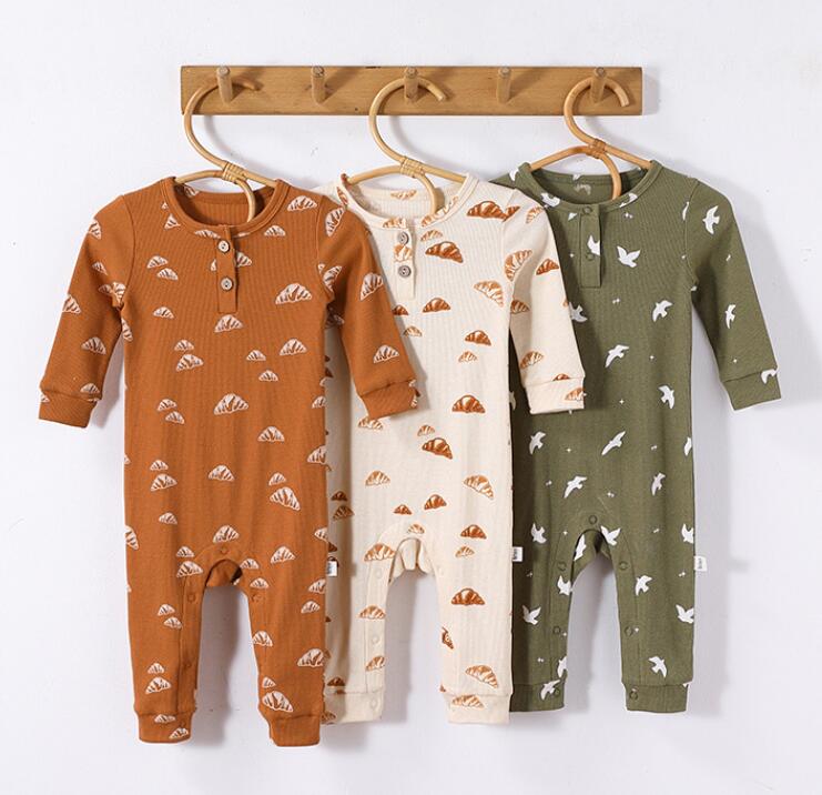 2025秋新入荷★ベビー服　ロンパース★66cm〜90cm 3色