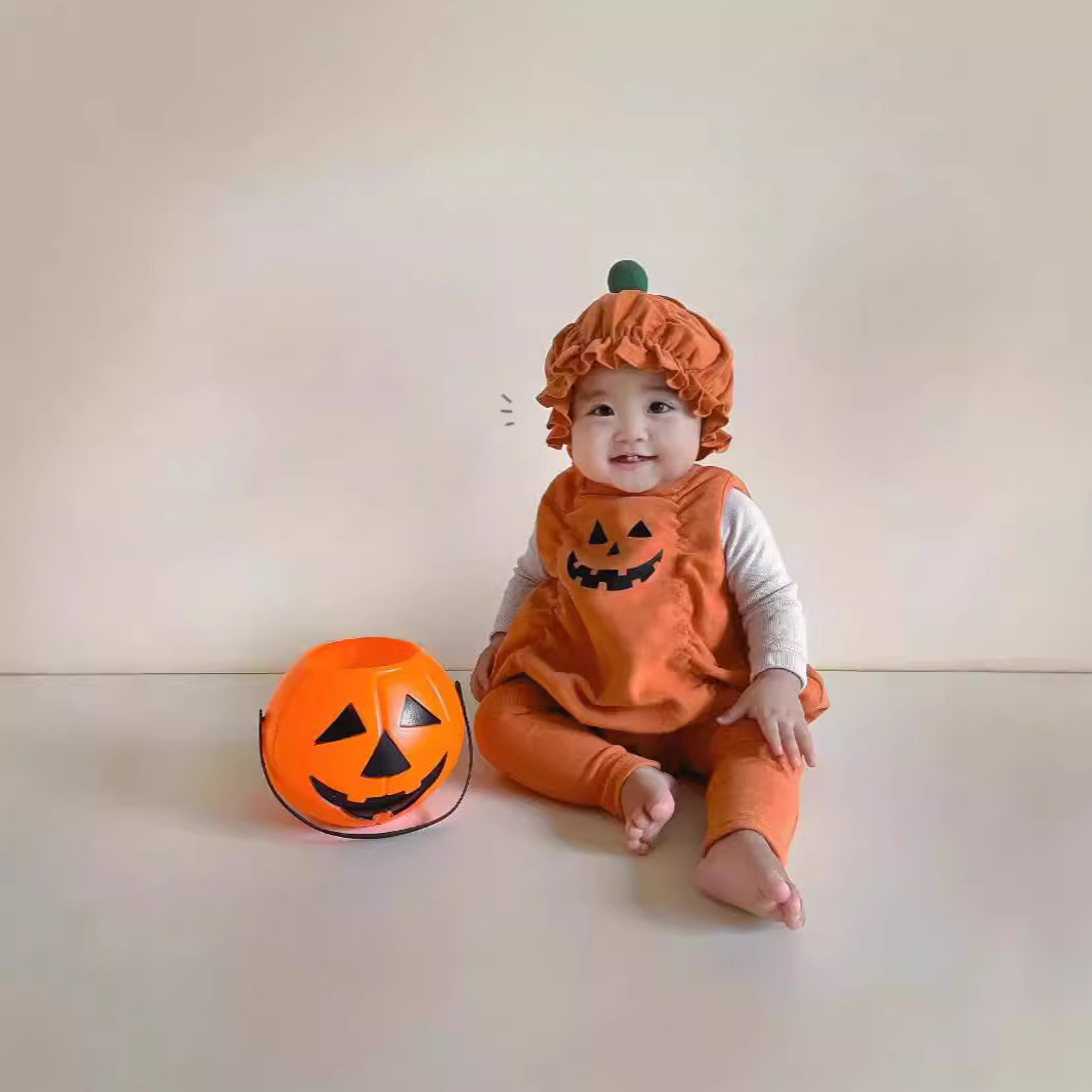 2025★ハロウィン★韓国風ベビー服★ロンパース★ズボン★66cm〜90cm 3色