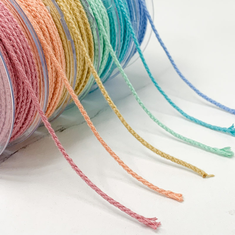 激安販売★芸DIY デコパーツ ★手作り編み紐材料　綿糸★2mm*6m/点