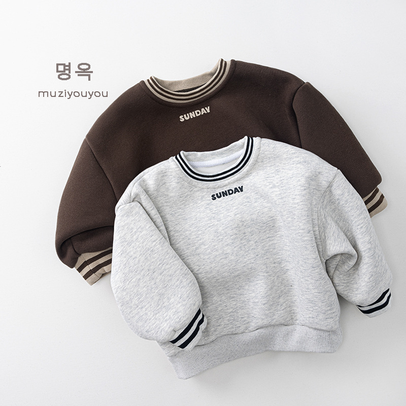 2025秋冬muji★子供服　トレーナー　トップス★80cm〜130cm 2色