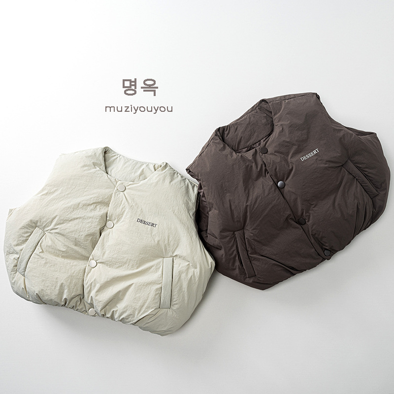 2025秋冬muji★子供服 　ベストコート★80cm〜130cm 2色