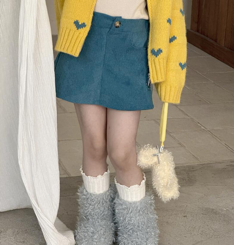 2025冬新品Y★子供服　スカート　インパン付き★90cm〜150cm