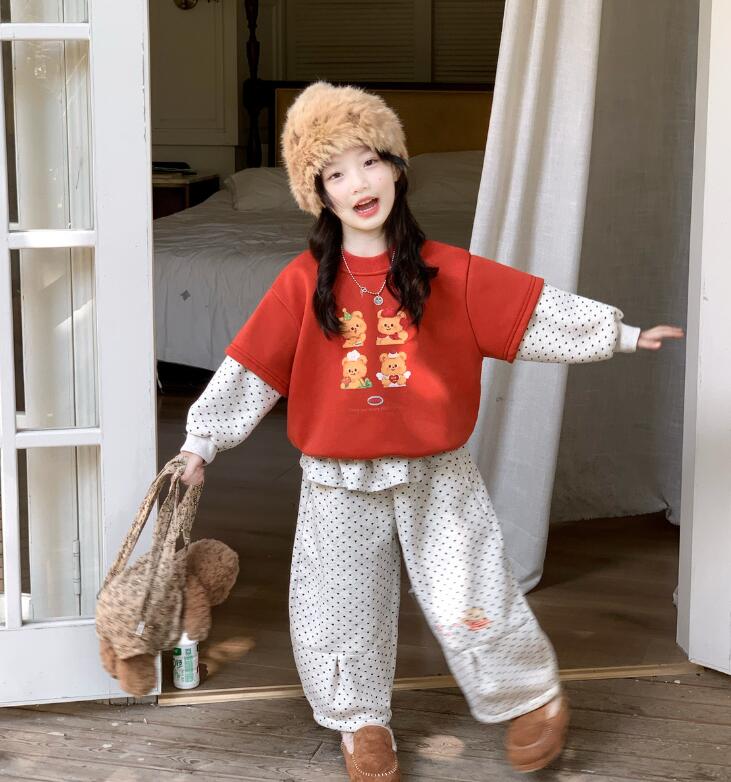 2025冬新品★子供服　裏起毛　トレーナー&ズボン分けて★90cm〜150cm