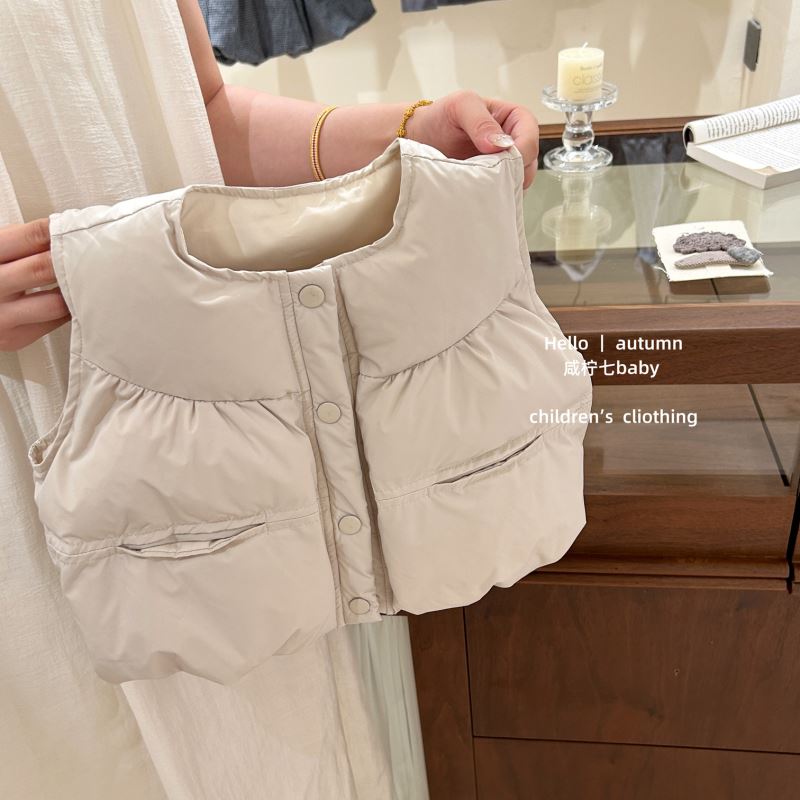 2025冬新品XN★子供服 　ベストコート★80cm〜130cm