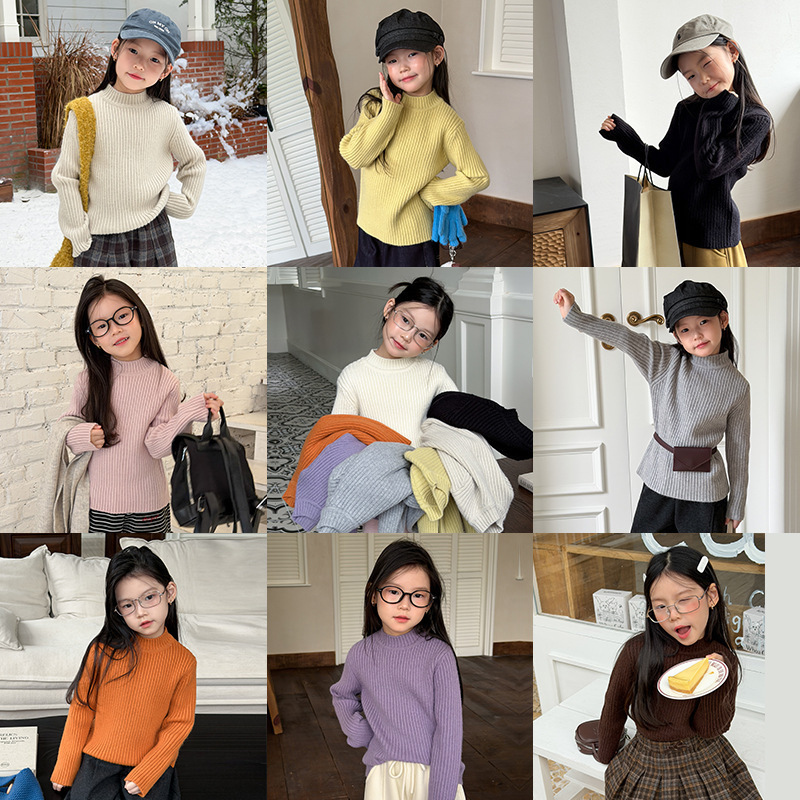 2025冬新作A★子供服　セーター★90cm〜160cm 9色