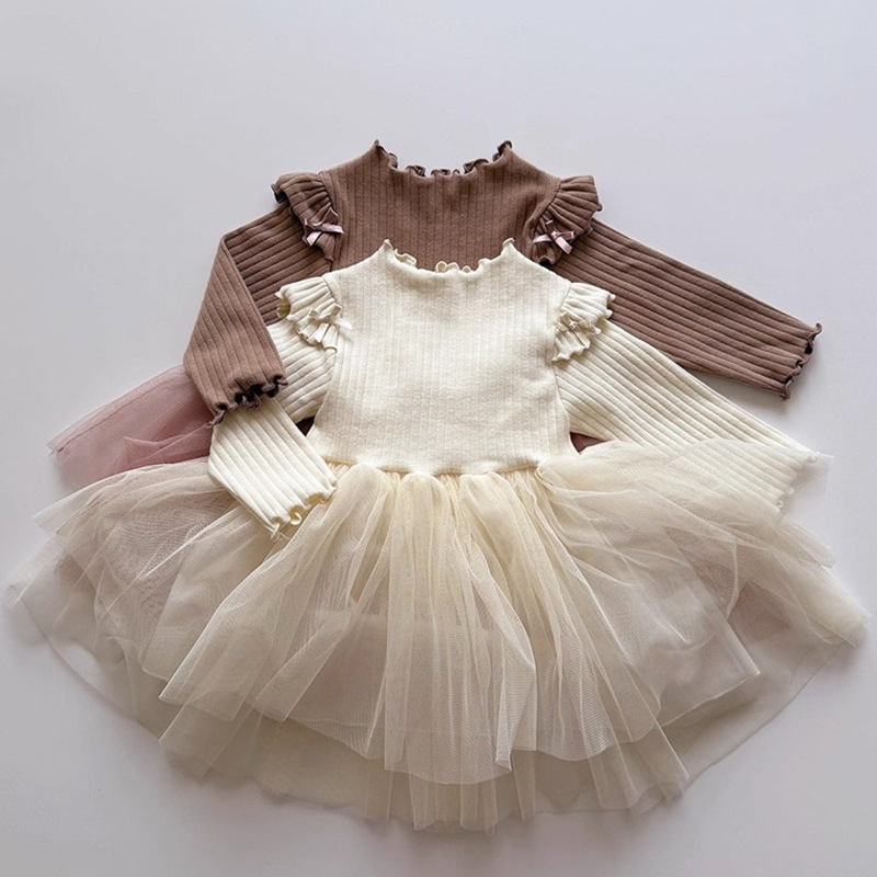 2025新品h★子供服　ワンピース★80cm〜130cm 2色