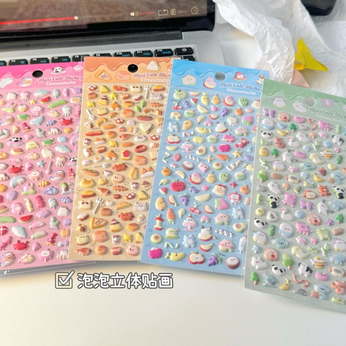 激安販売★立体エンボス★防水ステッカー ★DIY デコレーション用