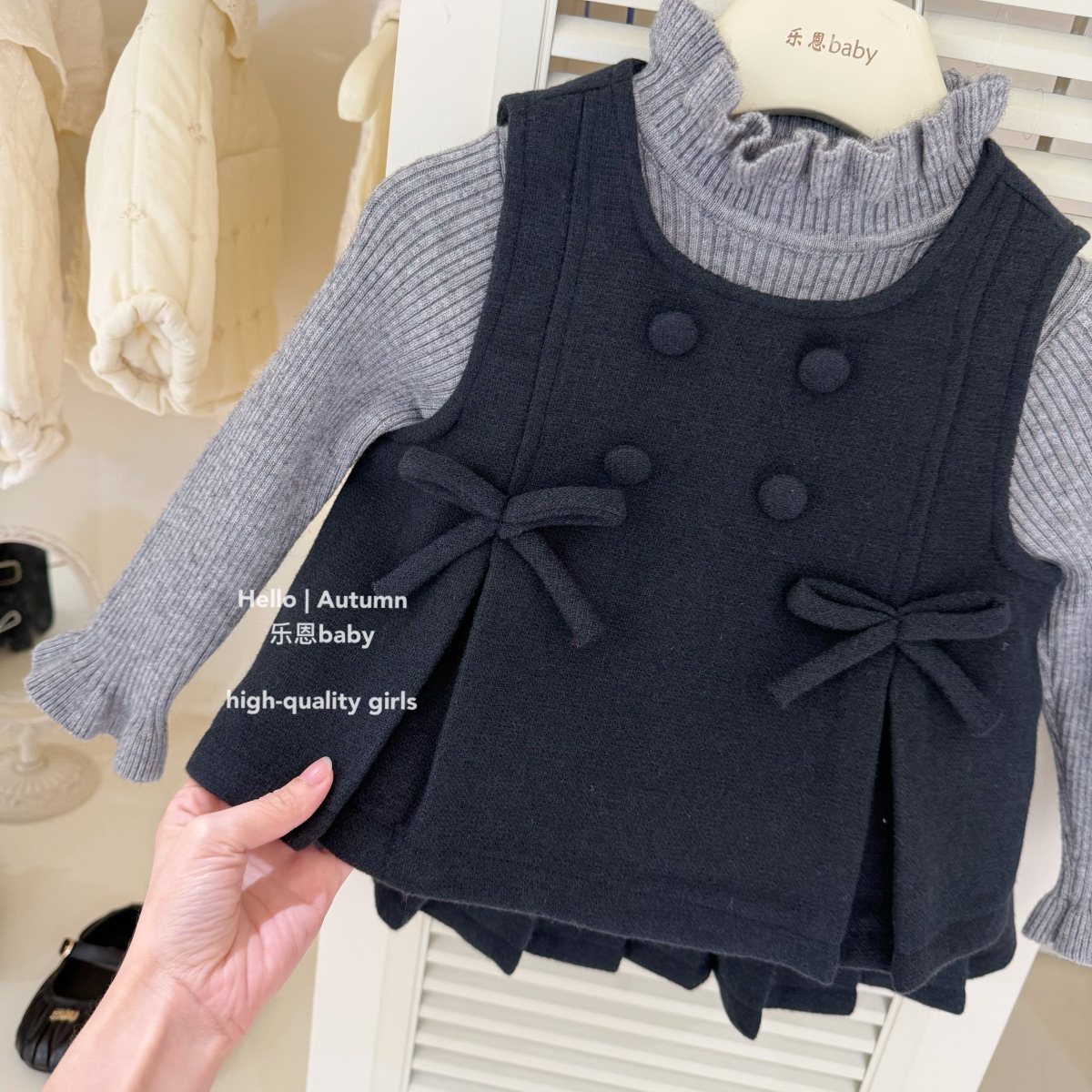 2026新品★子供服　ベスト+スカート　セットアップ★80cm〜130cm