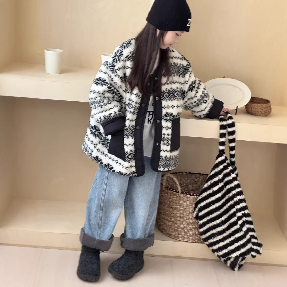 2026新品Y★子供服 　両面着用コート★90cm〜150cm