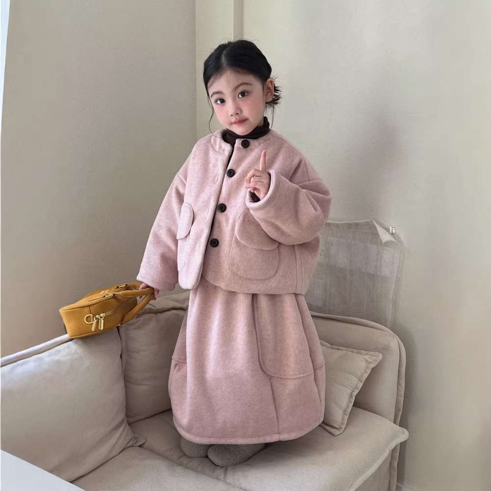 2026新品★子供服　コート+スカート　セットアップ★90cm〜150cm