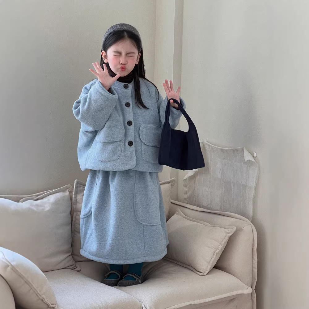 2026新品★子供服　コート+スカート　セットアップ★90cm〜150cm