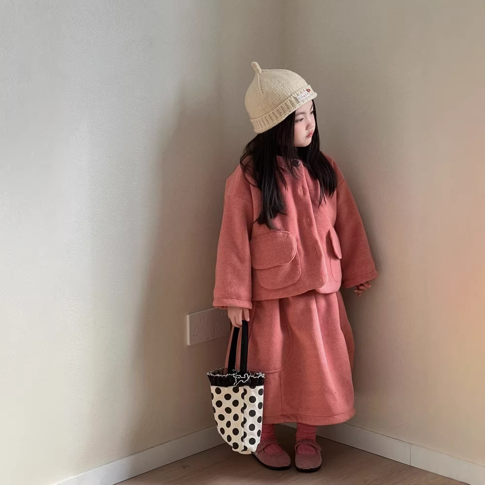 2026新品★子供服　コート+スカート　セットアップ★90cm〜150cm