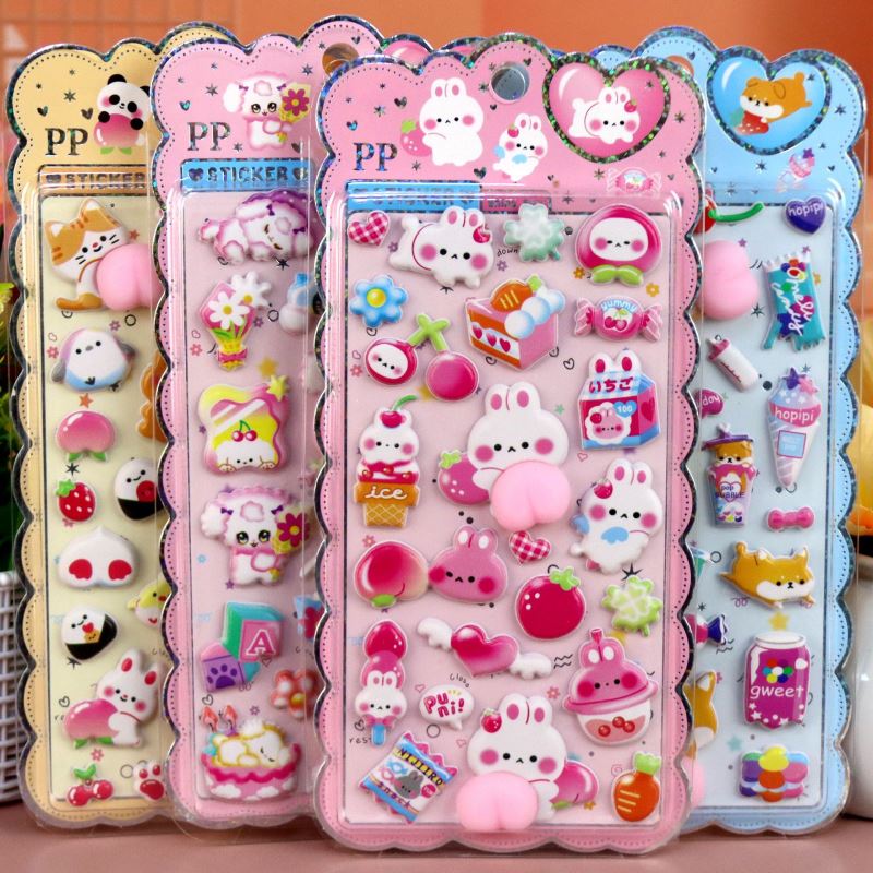 2026★DIY手作り ステッカー★粘着シール★3D★手帳素材