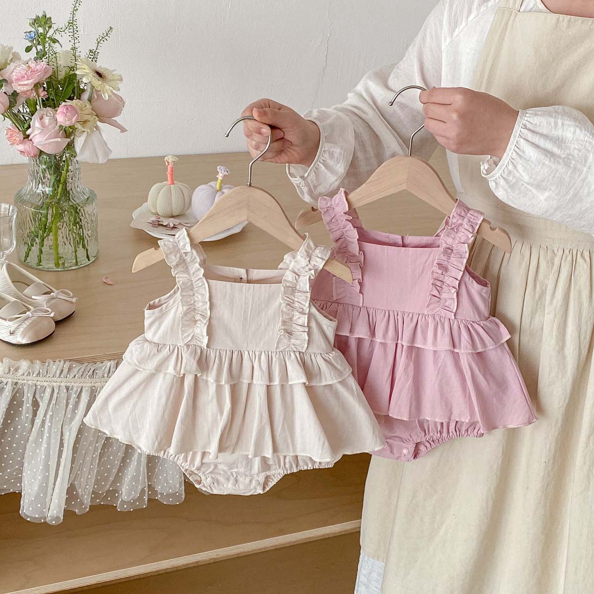 2026新入荷★ベビー服　ロンパース★66cm〜90cm 2色