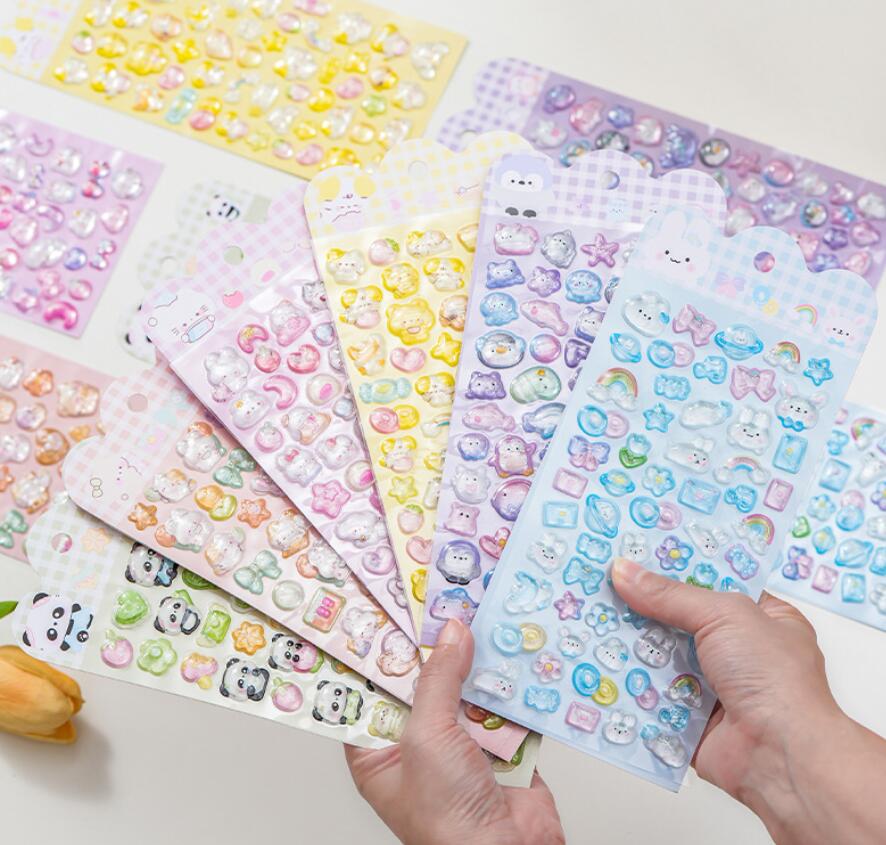 子供お褒めシール★立体実心★防水ステッカー ★DIY デコレーション用
