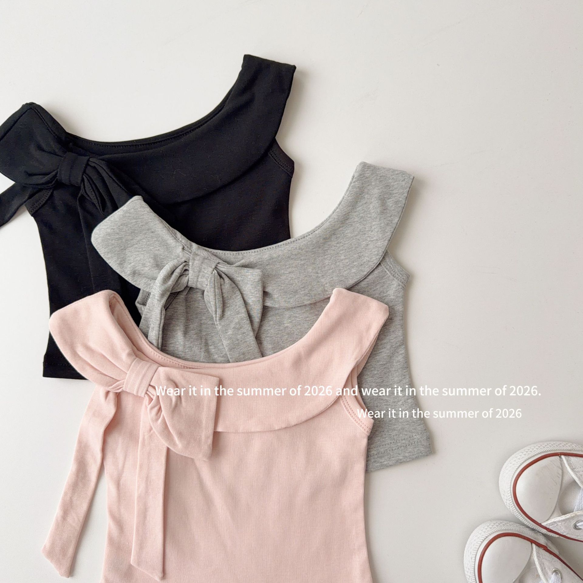 2026★夏新作★韓国風子供服★トップス★90cm〜150cm 3色